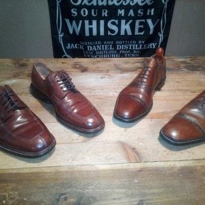 2X Pair of luxury mens dress shoes 9 mezlan